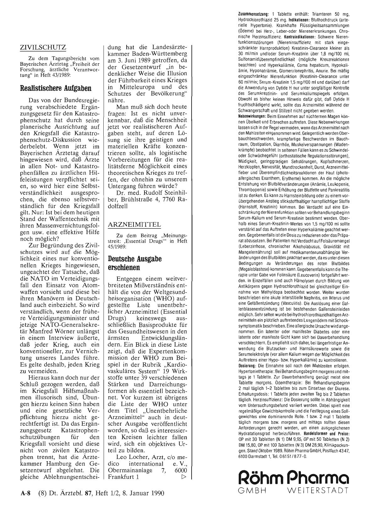 Vorschauseite 1: ARZNEIMITTEL: Deutsche Ausgabe erschienen