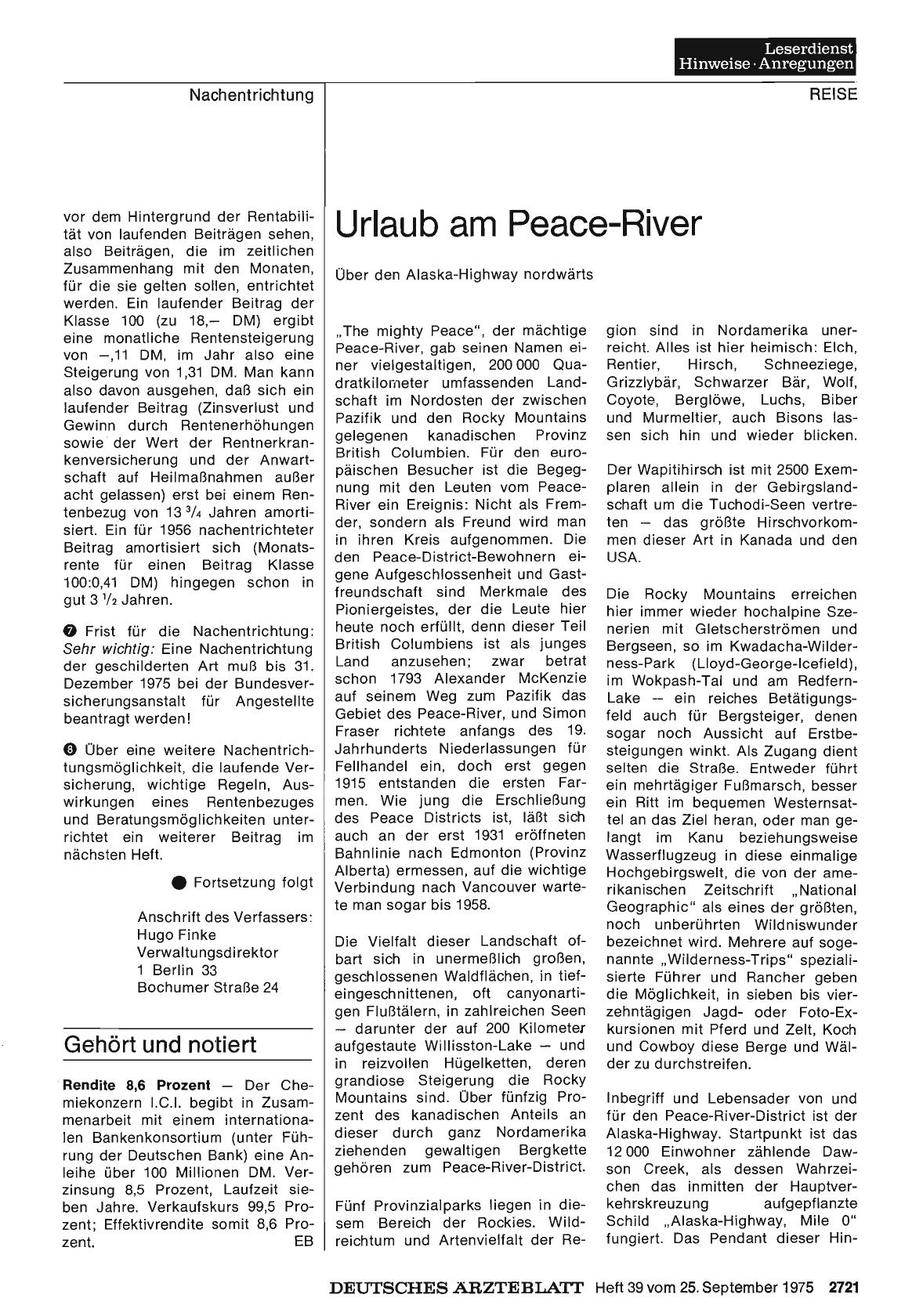 Vorschauseite 1: Urlaub am Peace-River: Über den Alaska-Highway nordwärts