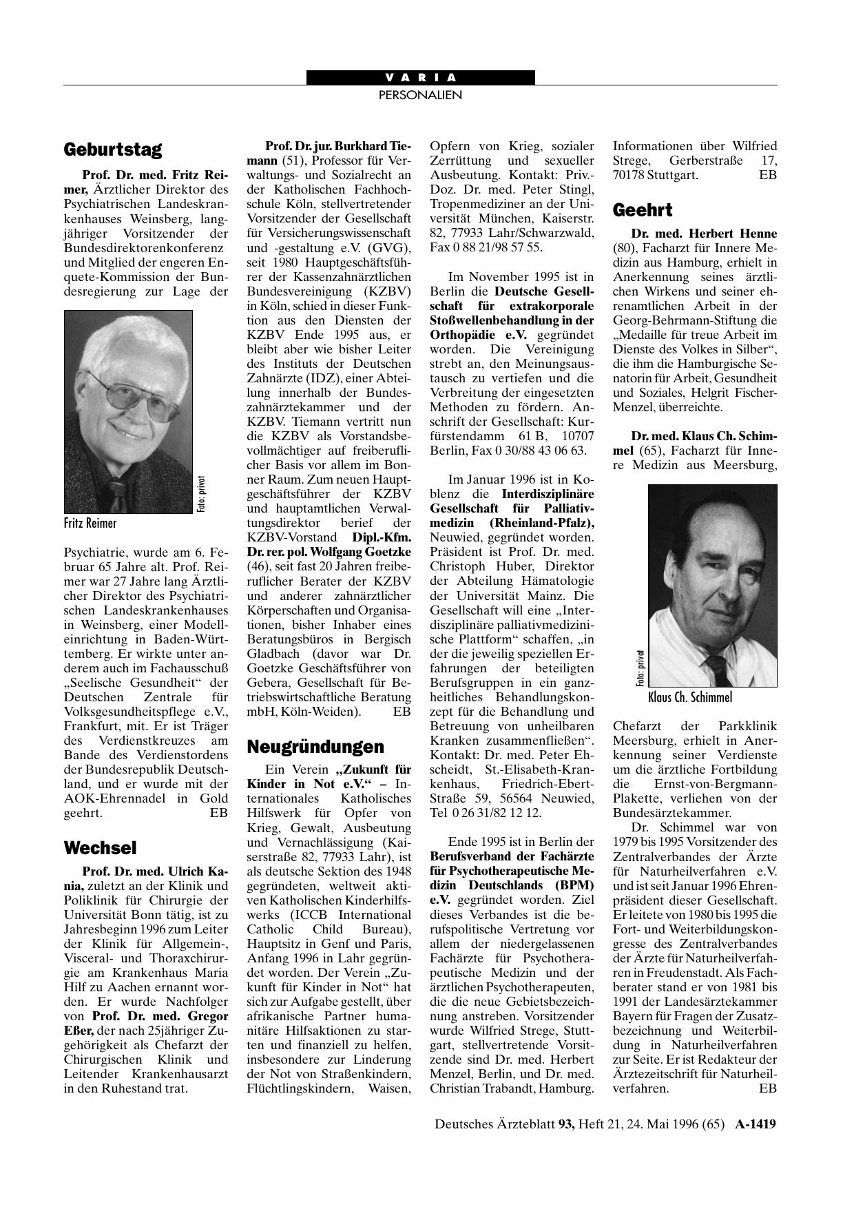 Vorschauseite 1: Ausschreibungen