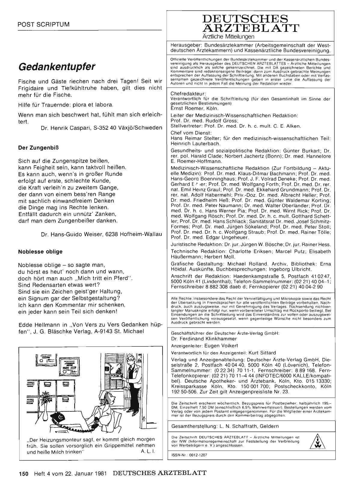 Vorschauseite 1: Noblesse oblige