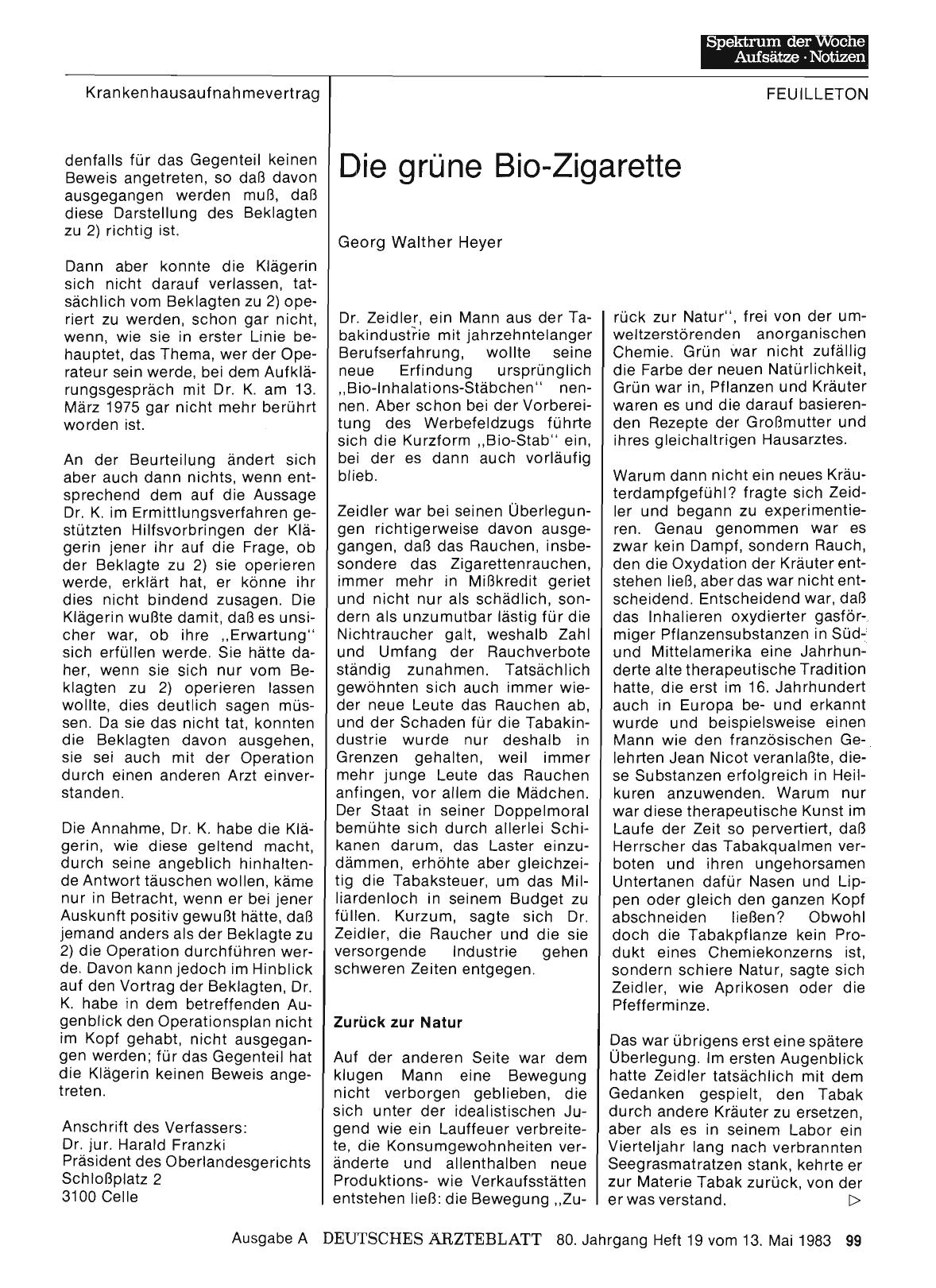 Vorschauseite 1: Die grüne Bio-Zigarette