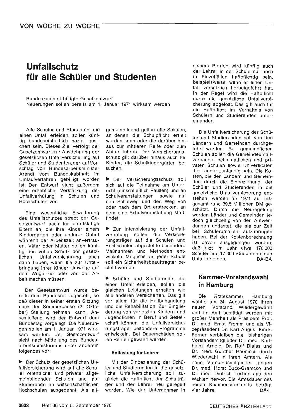 Vorschauseite 1: Unfallschutz für alle Schüler und Studenten