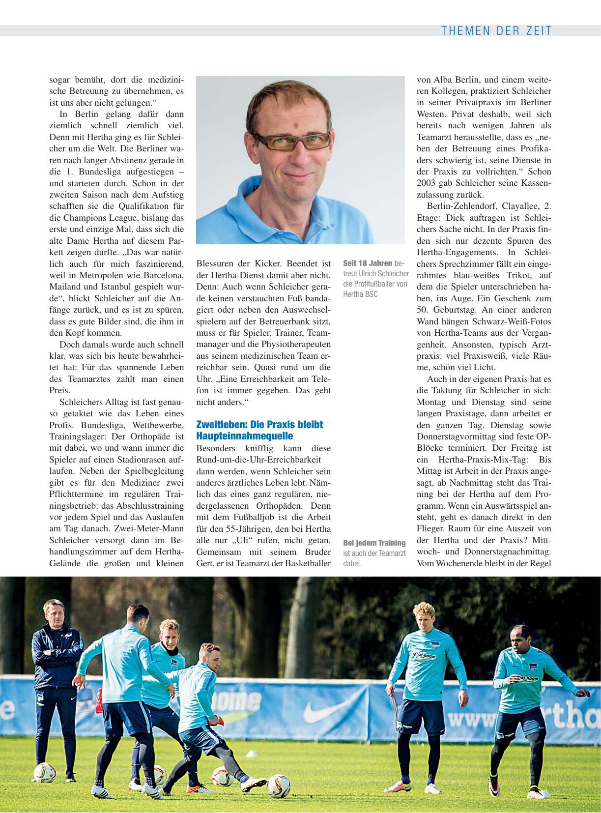 Vorschauseite 2: Teamarzt bei Hertha BSC: „Es ist eine Leidenschaft, von der man nicht loskommt“