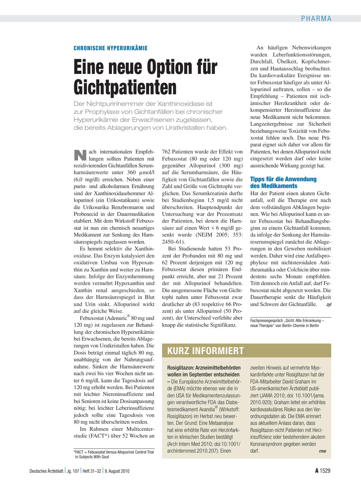 Vorschauseite 1: Kurz informiert