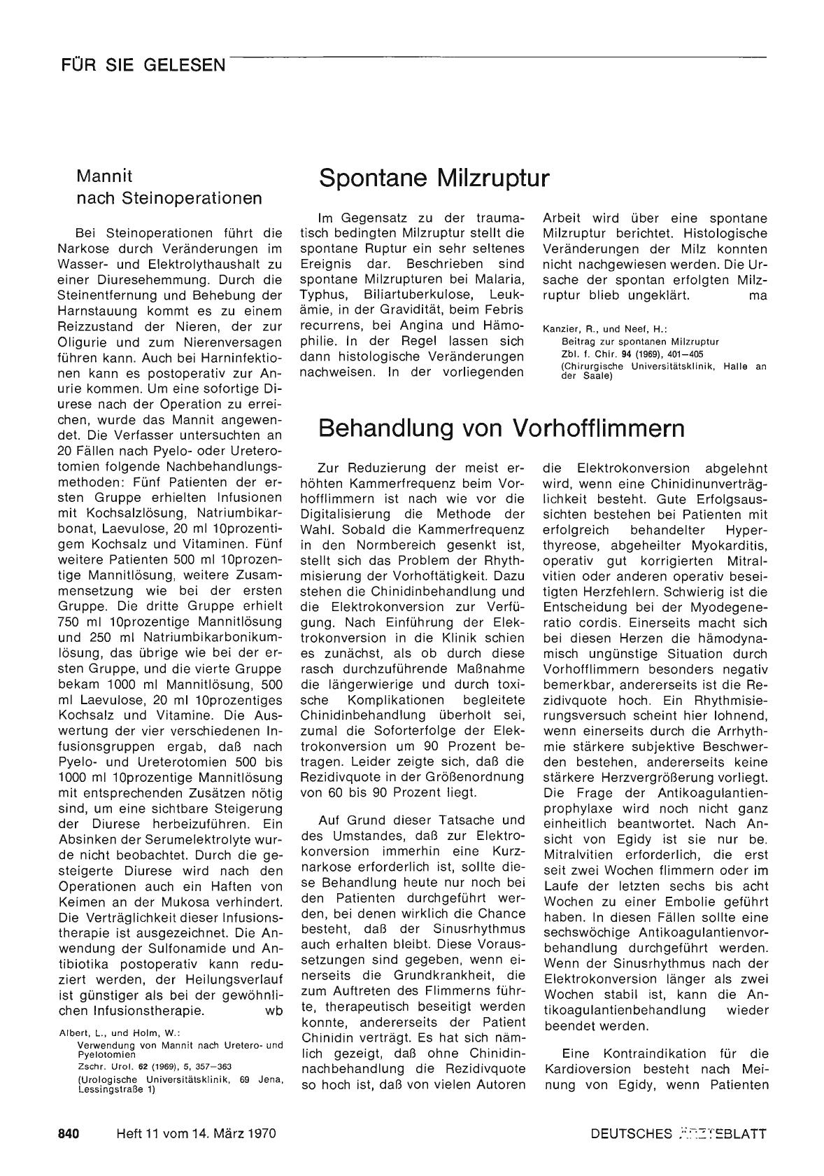 Vorschauseite 1: Behandlung von Vorhofflimmern
