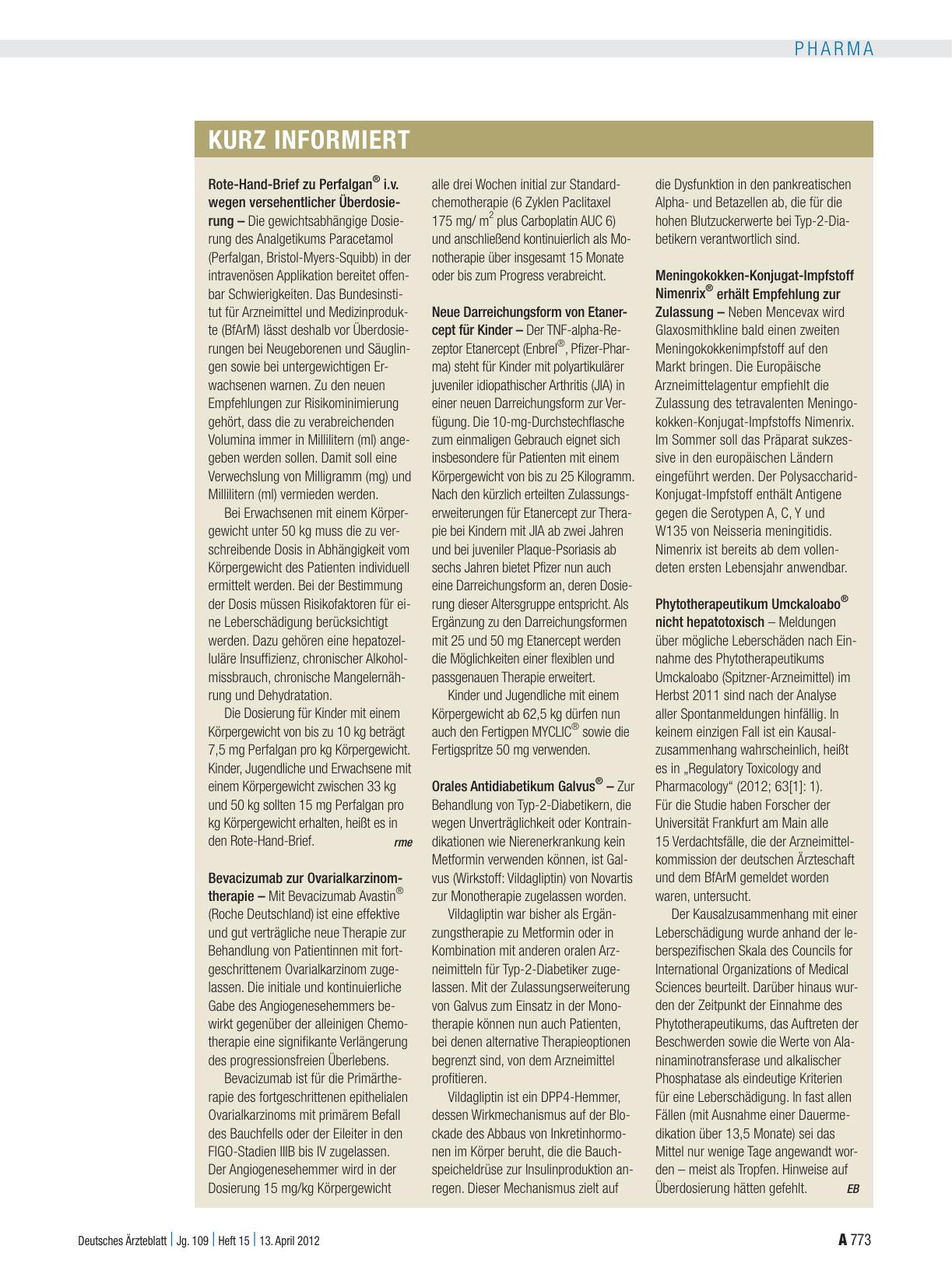 Vorschauseite 1: Kurz informiert