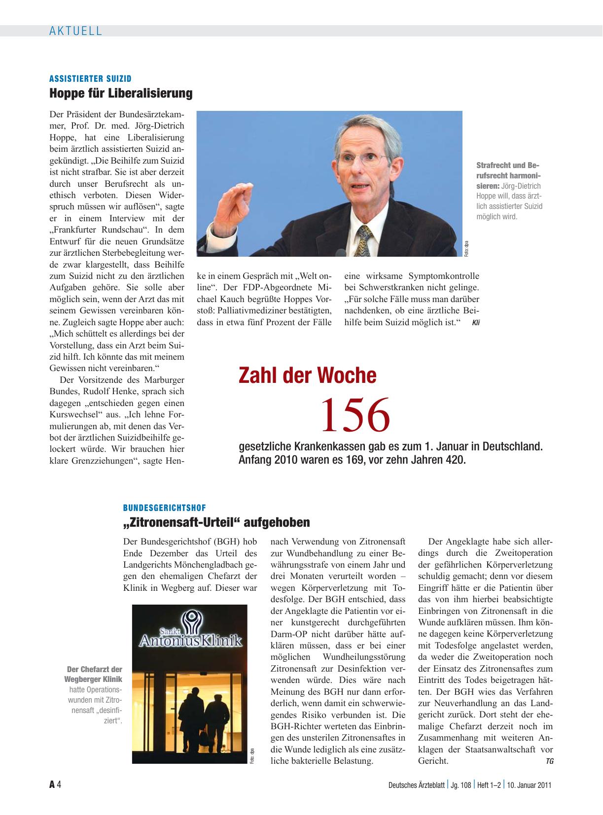 Vorschauseite 1: Zahl der Woche 156