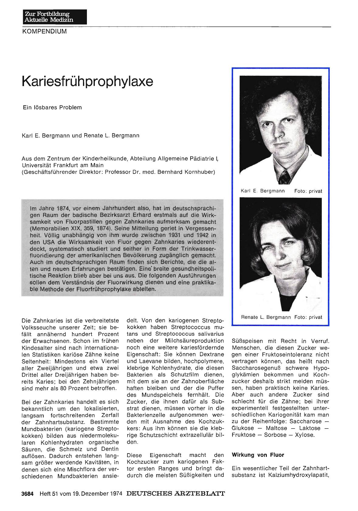 Vorschauseite 1: Kariesfrühprophylaxe: Ein lösbares Problem