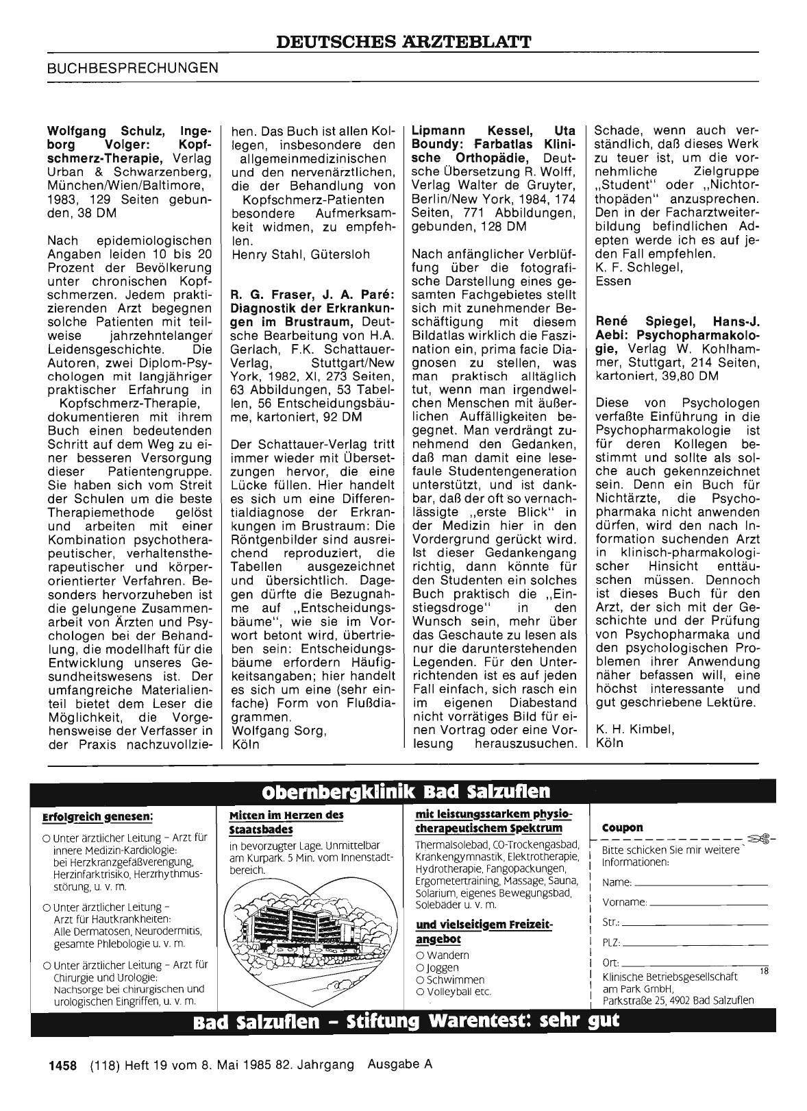 Vorschauseite 1: Wolfgang Schulz, Ingeborg Volger: Kopfschmerz-Therapie