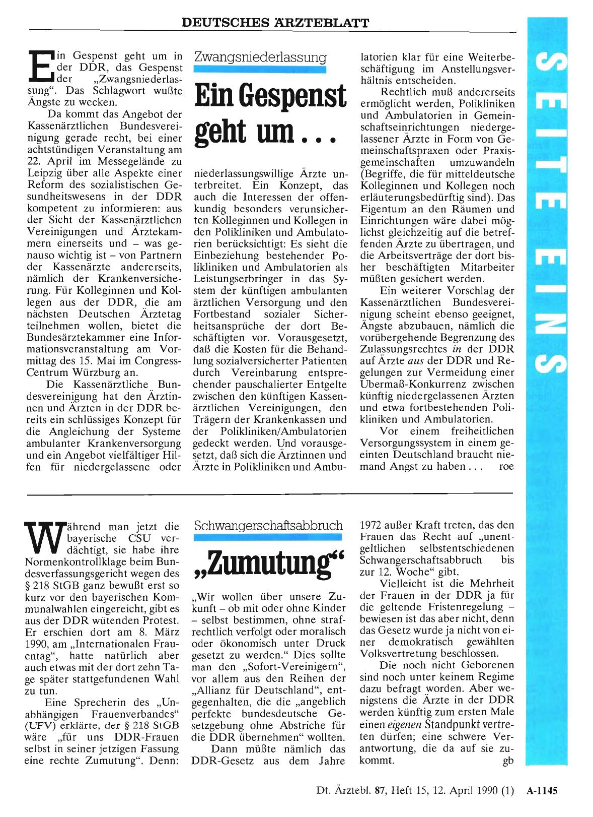Vorschauseite 1: Zwangsniederlassung: Ein Gespenst geht um. ..