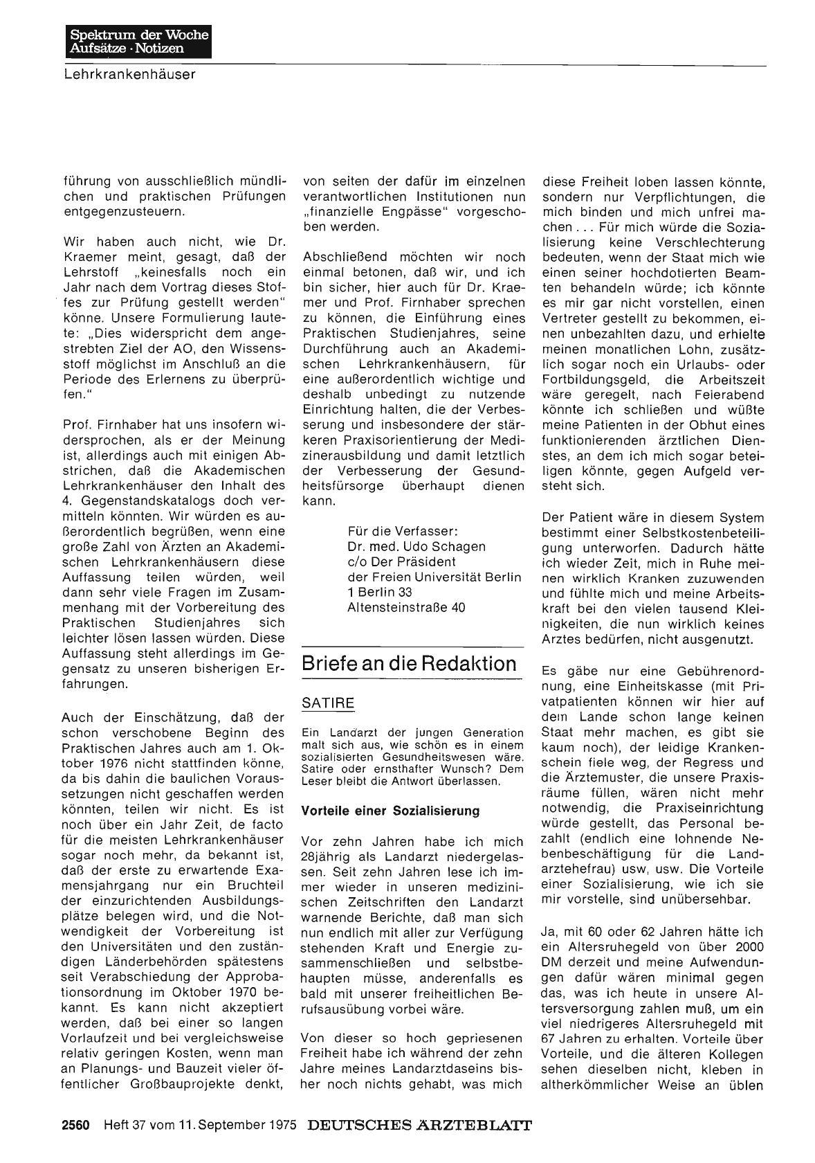 Vorschauseite 1: SATIRE: Vorteile einer Sozialisierung