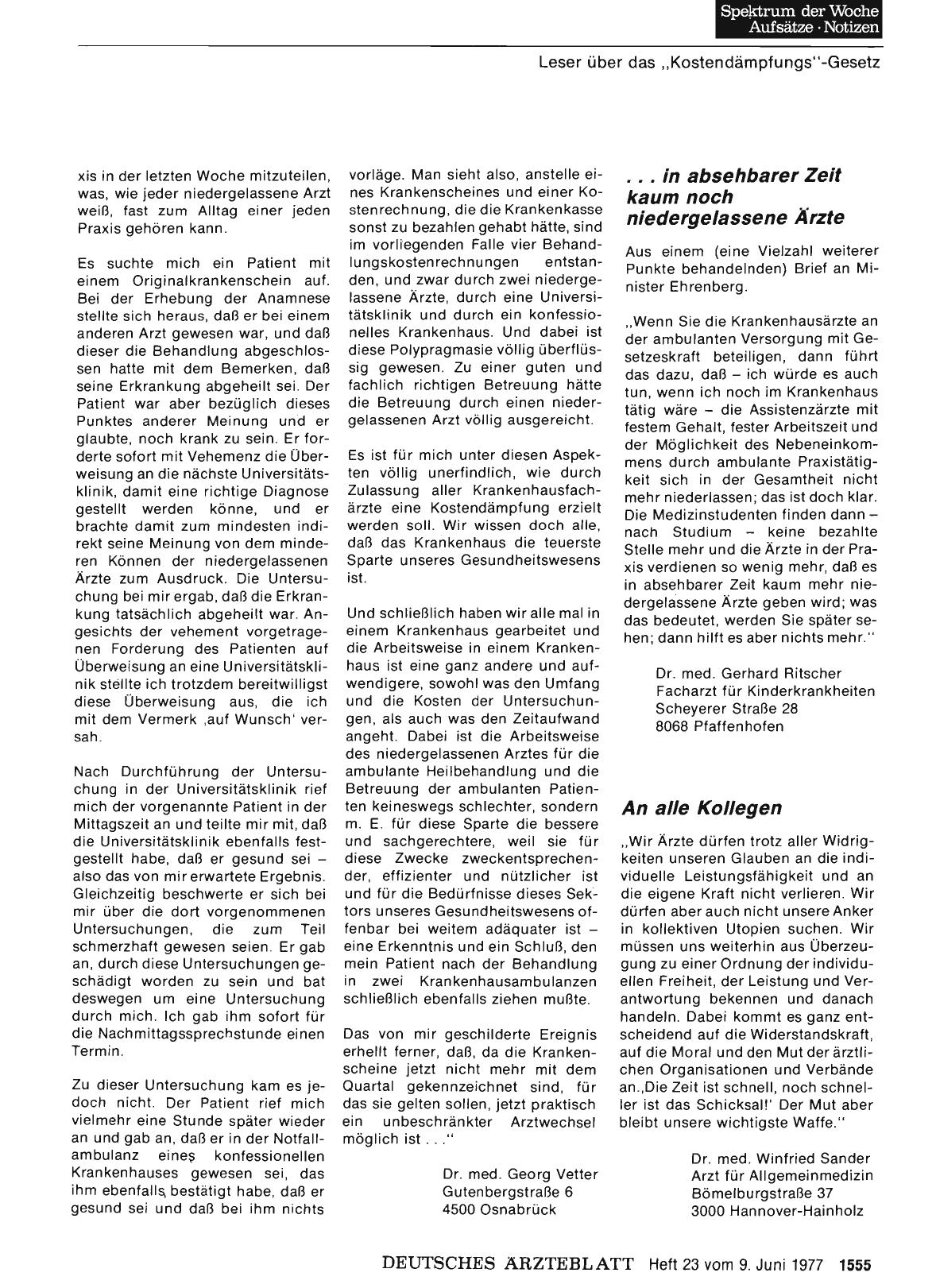 Vorschauseite 1: Enttäuschung, Zorn und (Selbst-)Kritik: An alle Kollegen