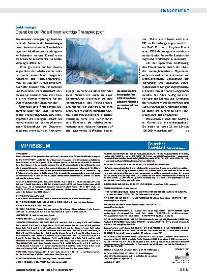 Vorschauseite 1: Endokrinologie: Operation bei Prolaktinom wichtige Therapieoption