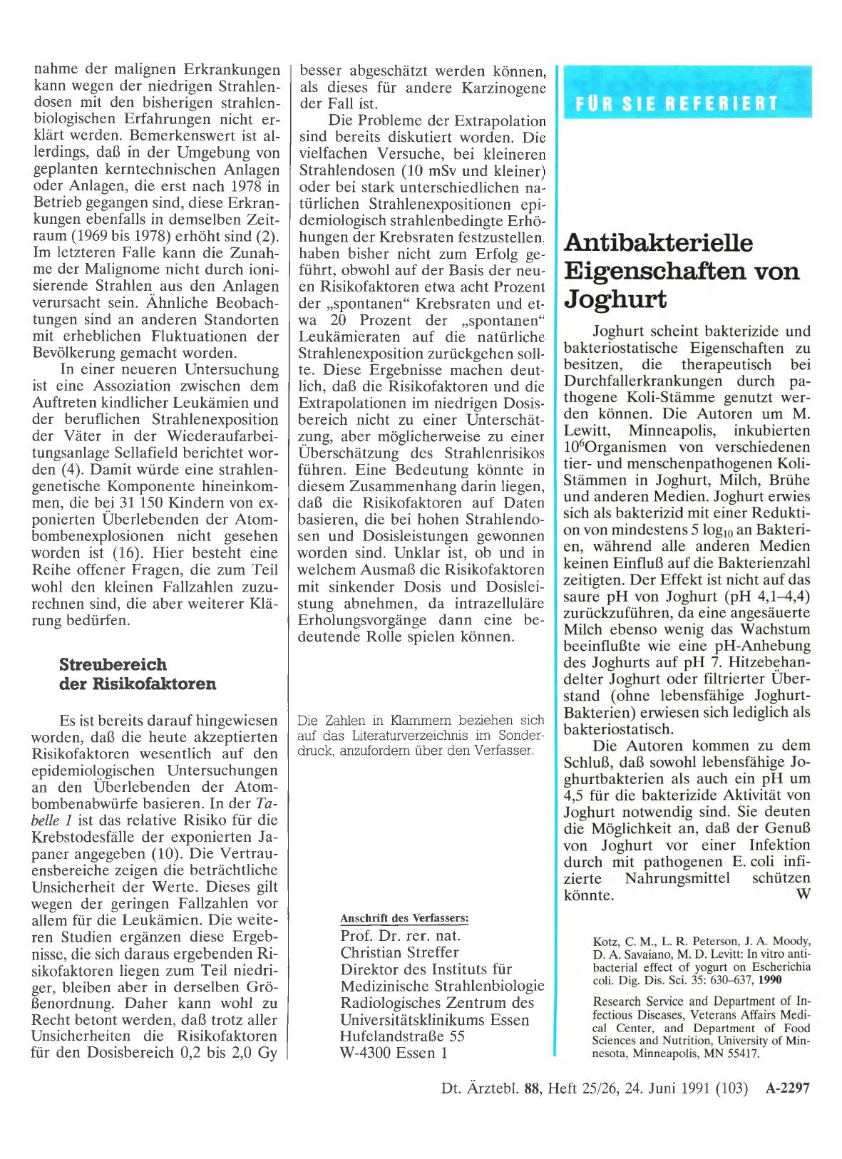 Vorschauseite 1: Antibakterielle Eigenschaften von Joghurt