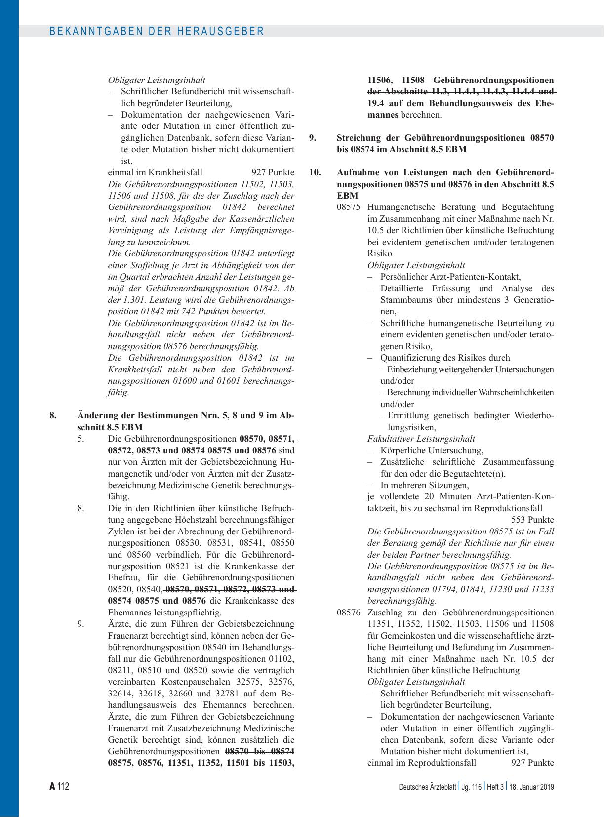 Vorschauseite 5: Beschluss des Bewertungsausschusses nach § 87 Abs. 1 Satz 1 SGB V in seiner 432. Sitzung: Teil A zur Änderung des Einheitlichen Bewertungsmaßstabes, Teil B zur Änderung des Einhei…