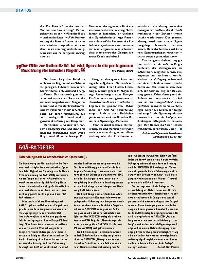 Vorschauseite 1: Behandlung nach Nasennebenhöhlen-Operation (I)
