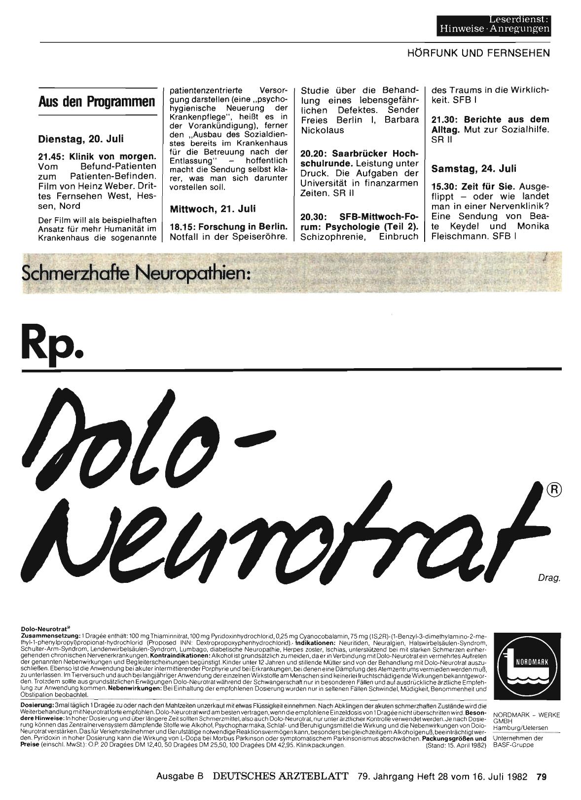 Vorschauseite 1: Aus den Programmen
