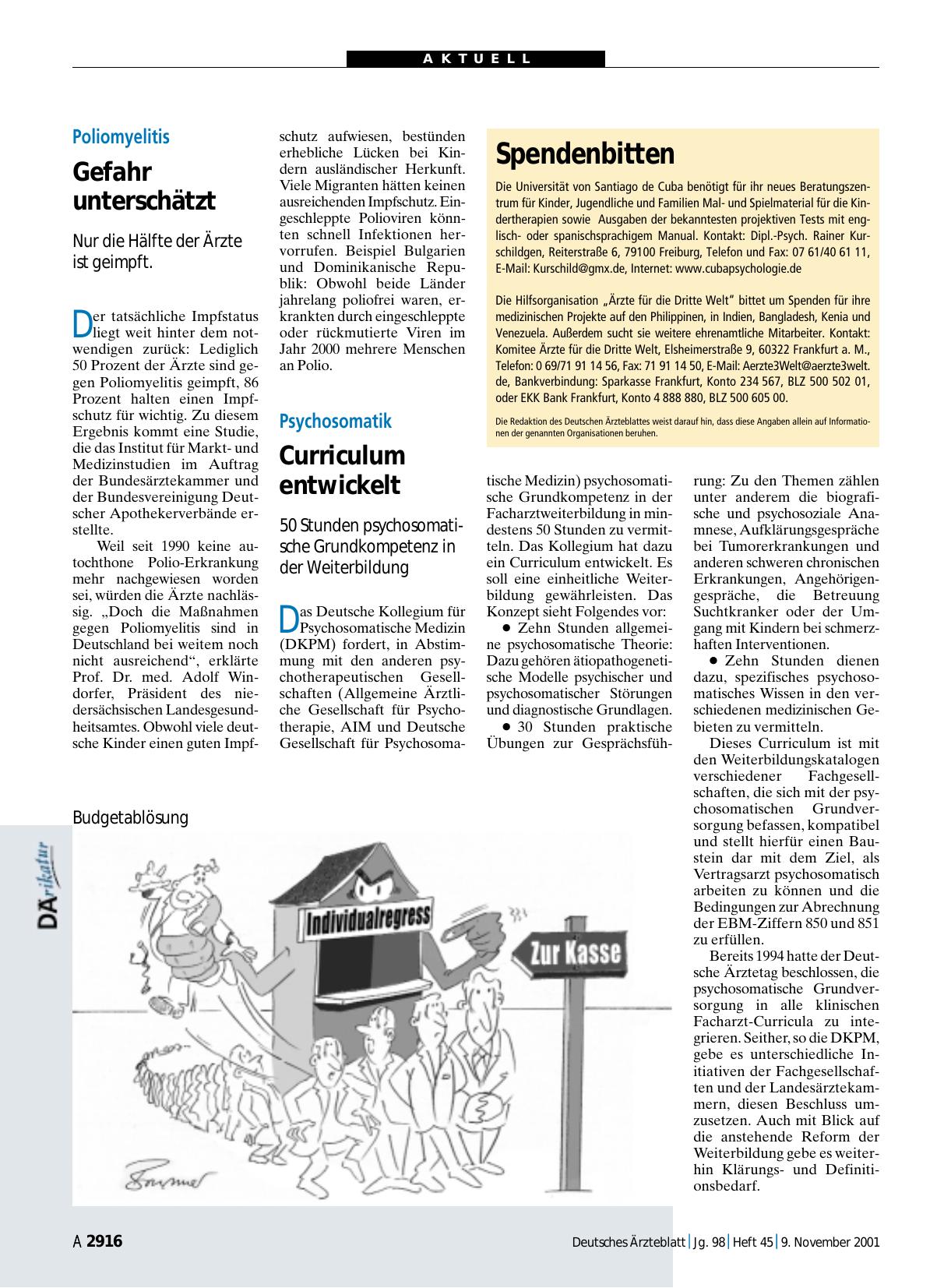 Vorschauseite 1: Budgetablösung