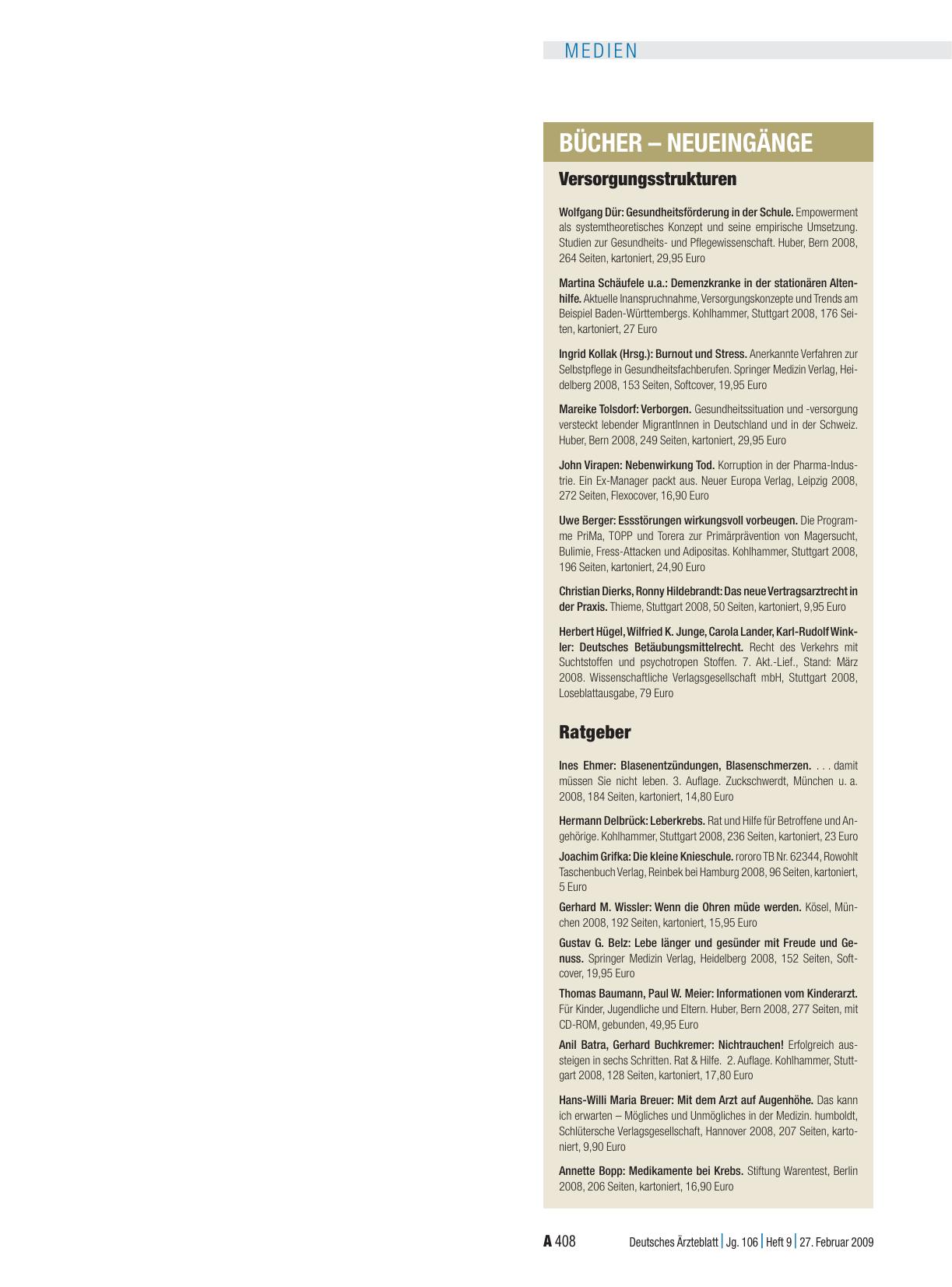 Vorschauseite 1: Bücher – Neueingänge