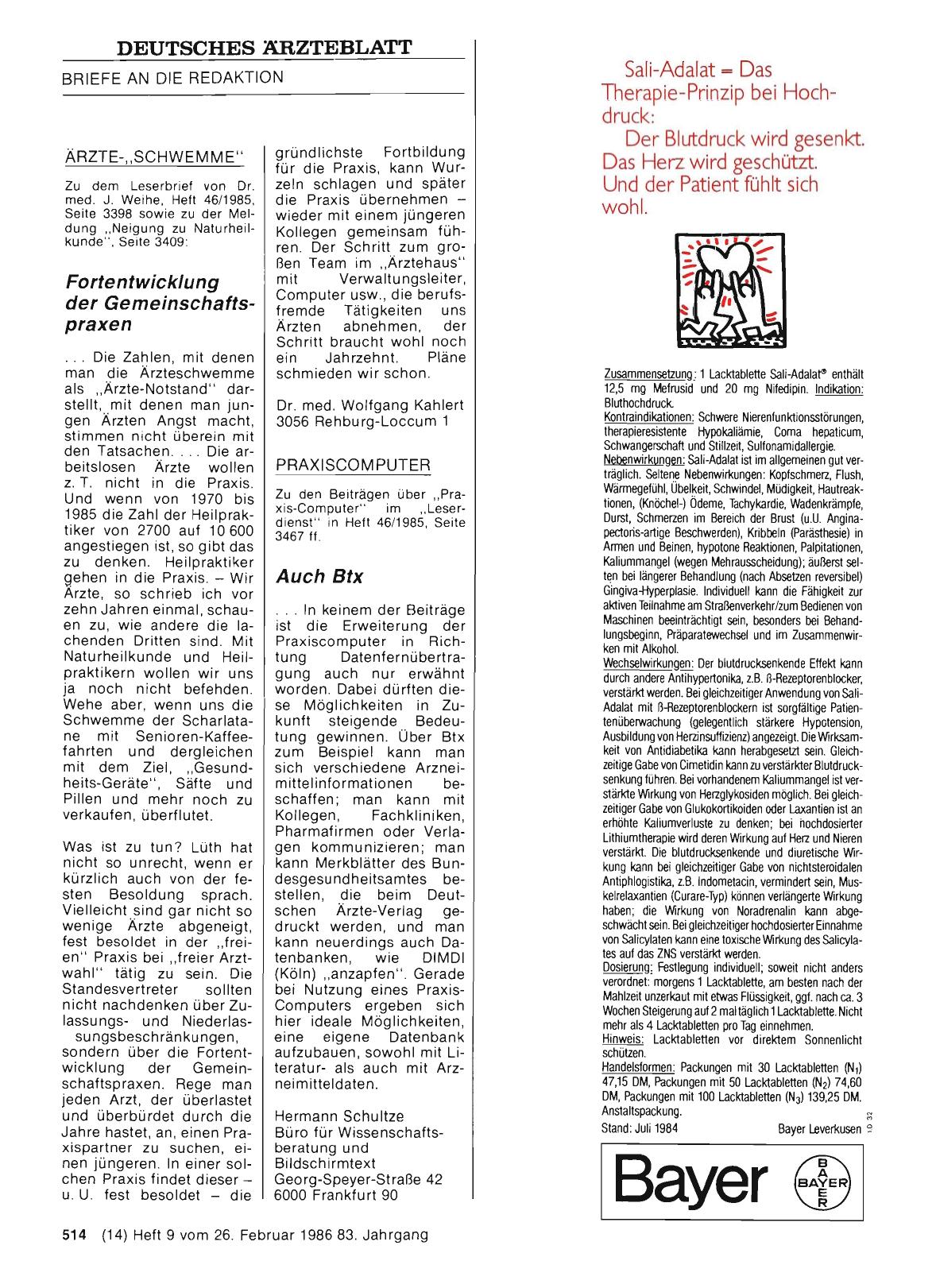 Vorschauseite 1: PRAXISCOMPUTER: Auch Btx