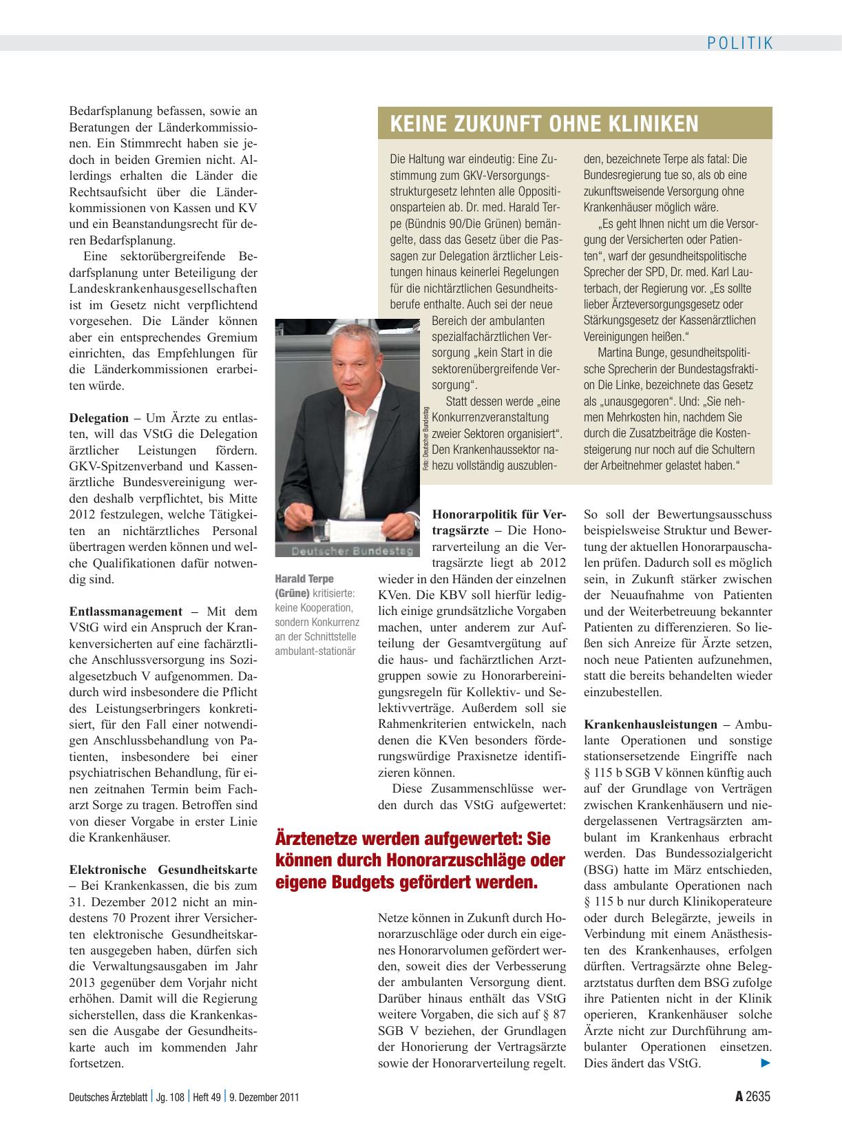 Vorschauseite 3: GKV-Versorgungsstrukturgesetz: Einladung zu mehr Flexibilität