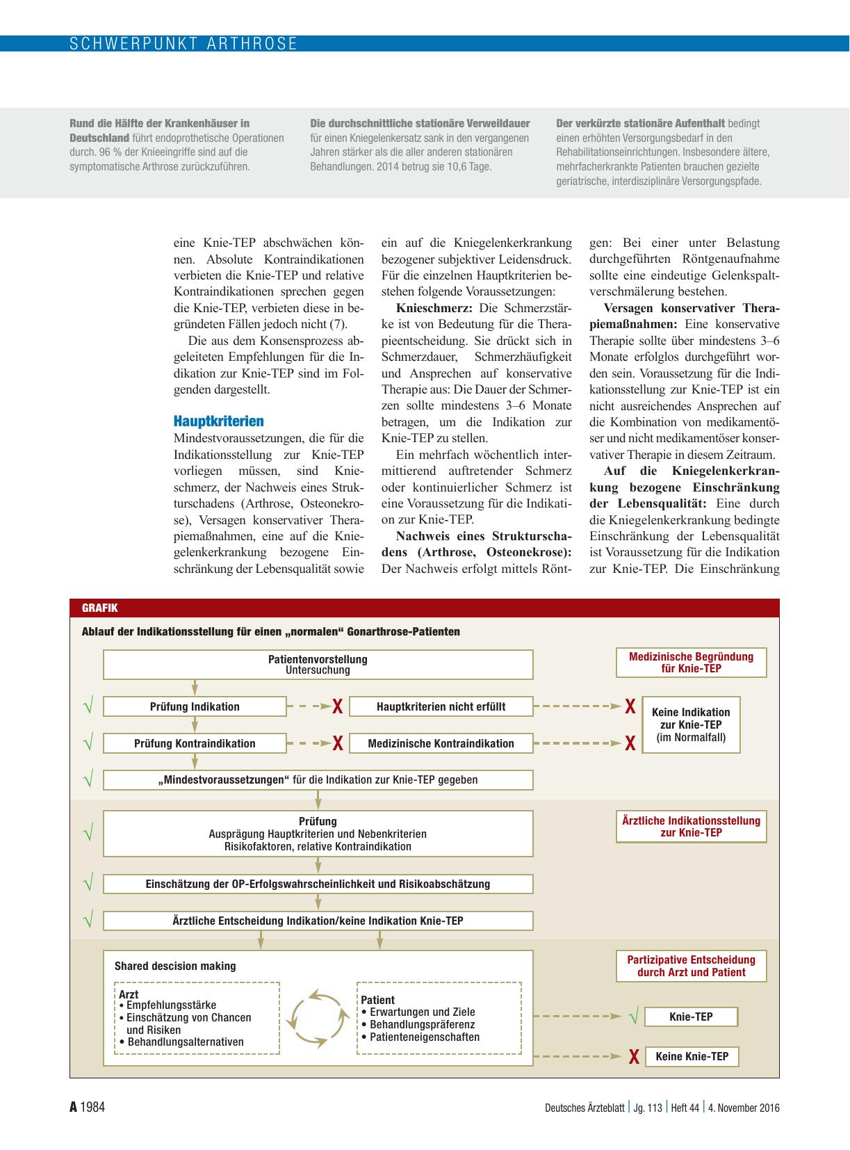 Vorschauseite 2: Knietotalendoprothese: Wann ist der Ersatz angebracht?