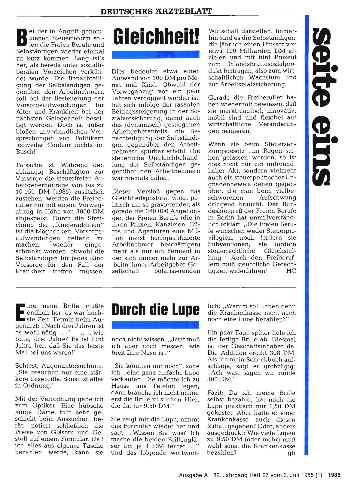 Vorschauseite 1: Gleichheit!