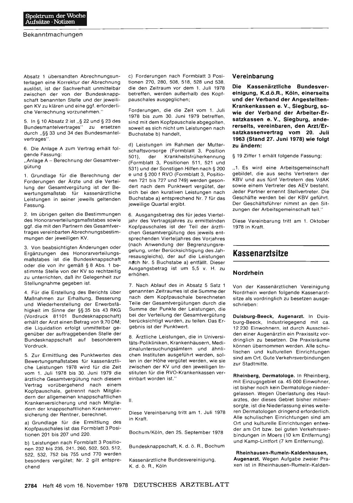 Vorschauseite 1: Kassenarztsitze