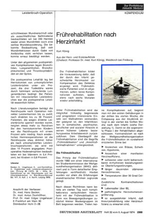 Vorschauseite 1: Frührehabilitation nach Herzinfarkt