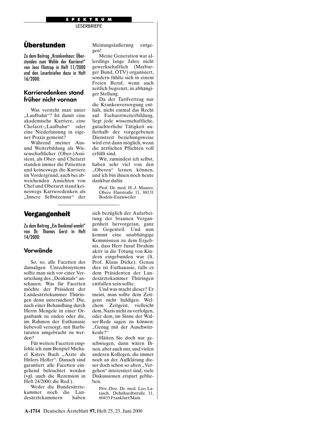 Vorschauseite 1: Überstunden: Karrieredenken stand früher nicht vornan