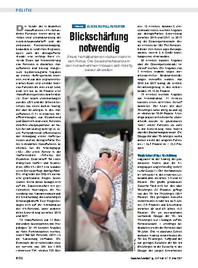 Vorschauseite 1: Ältere Notfallpatienten: Blickschärfung notwendig