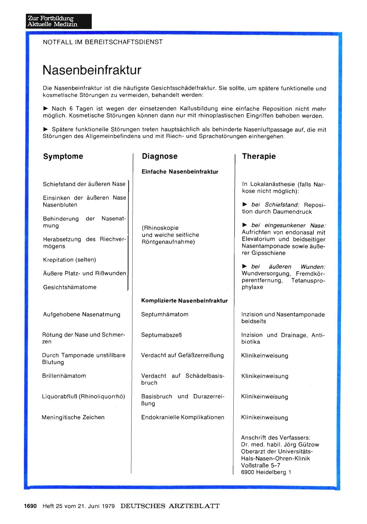 Vorschauseite 1: Nasenbeinfraktur
