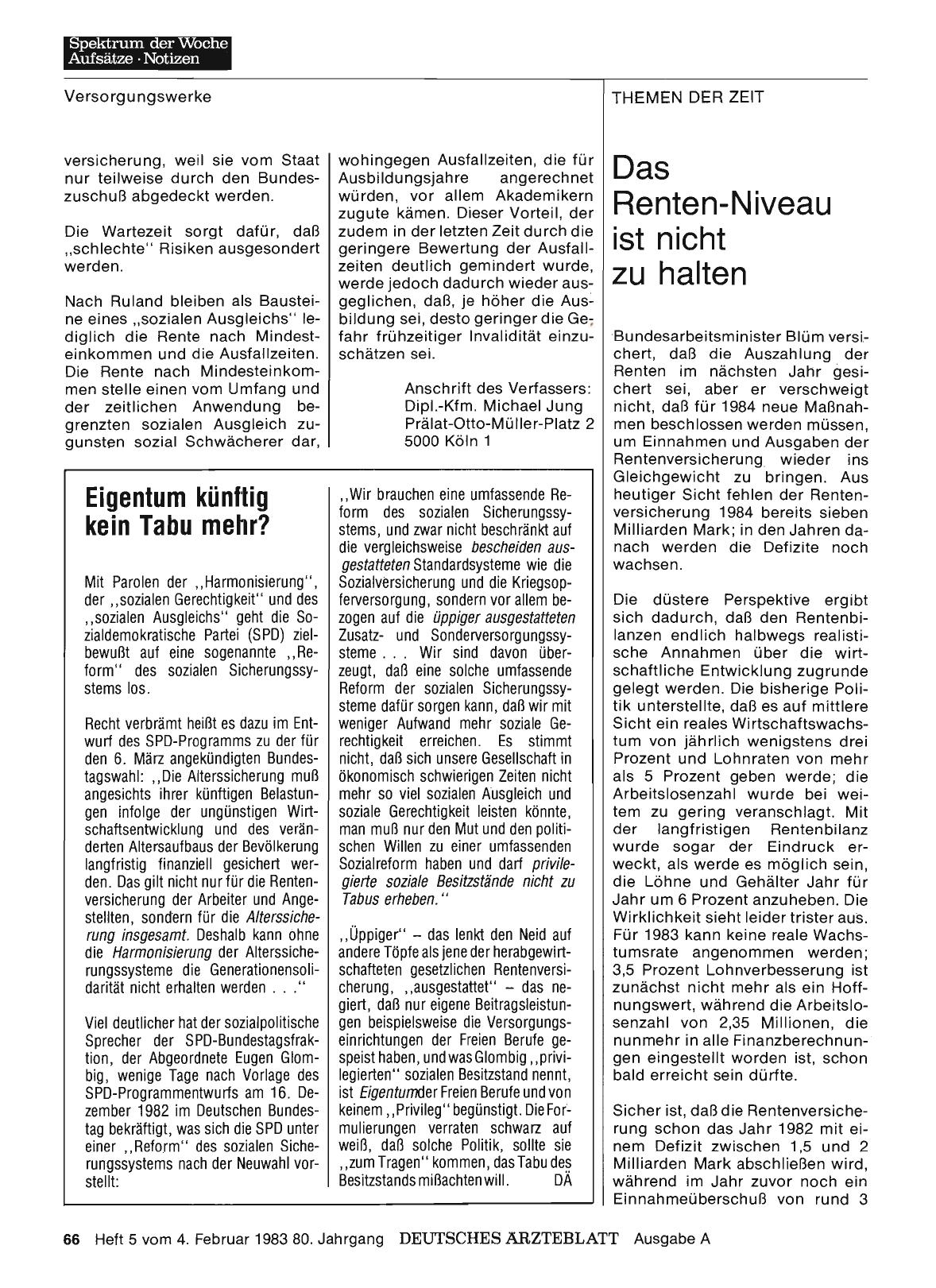Vorschauseite 1: Das Renten-Niveau ist nicht zu halten