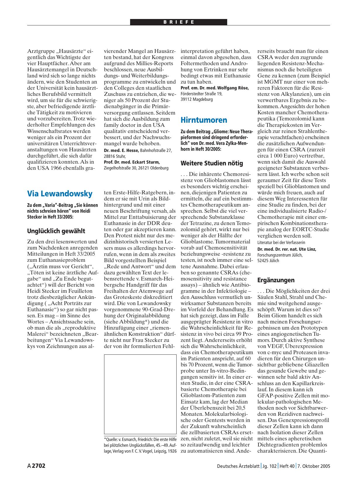 Vorschauseite 1: Hirntumoren: Weitere Studien nötig
