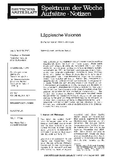 Vorschauseite 1: Läpplesche Visionen: Dreifacher Versuch einer Buchanalyse