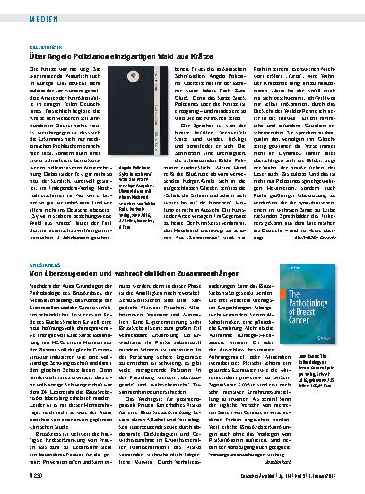 Vorschauseite 1: Brustkrebs: Von überzeugenden und wahrscheinlichen Zusammenhängen