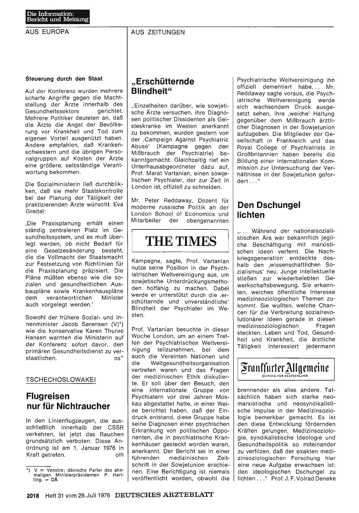 Vorschauseite 1: „Erschütternde Blindheit“