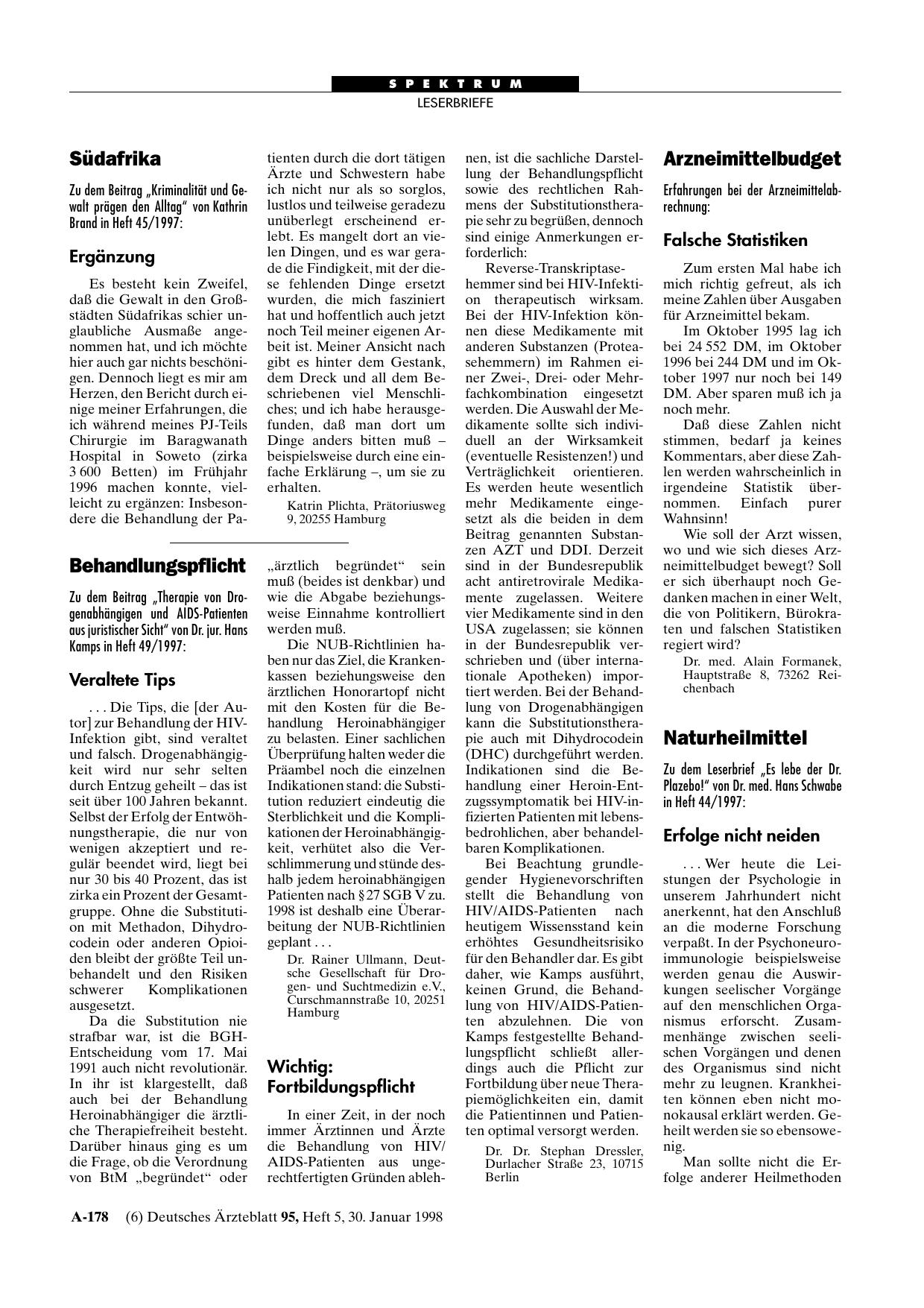 Vorschauseite 1: Behandlungspflicht: Veraltete Tips