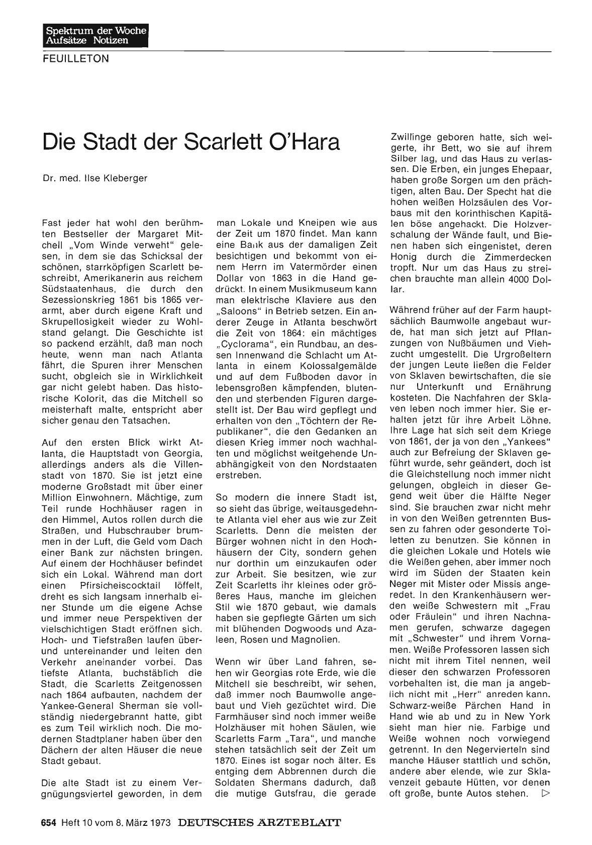 Vorschauseite 1: Die Stadt der Scarlett O'Hara