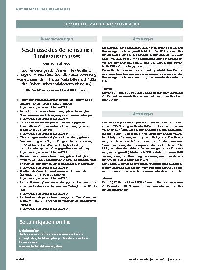 Vorschauseite 1: Mitteilungen