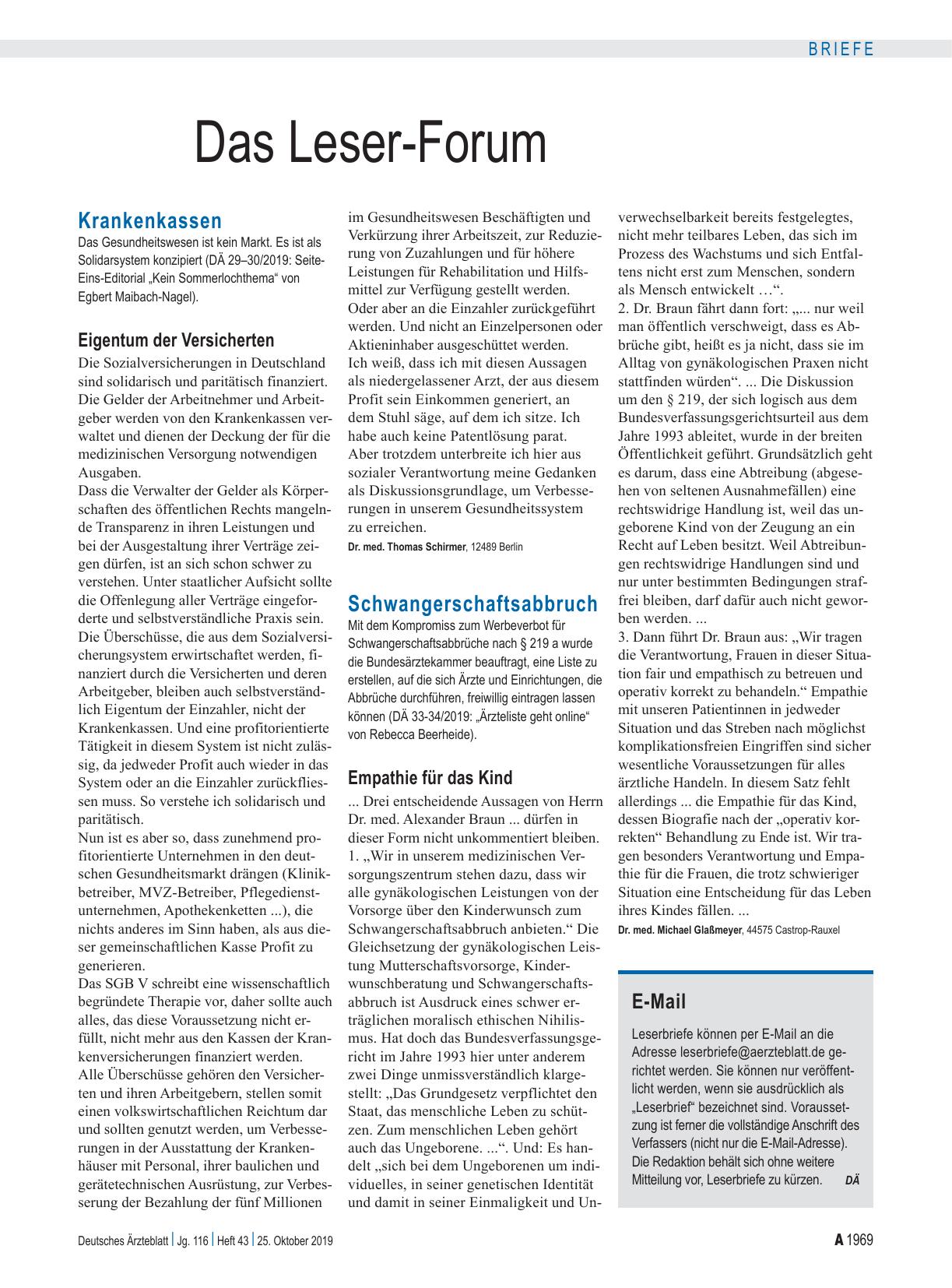 Vorschauseite 1: Krankenkassen: Eigentum der Versicherten