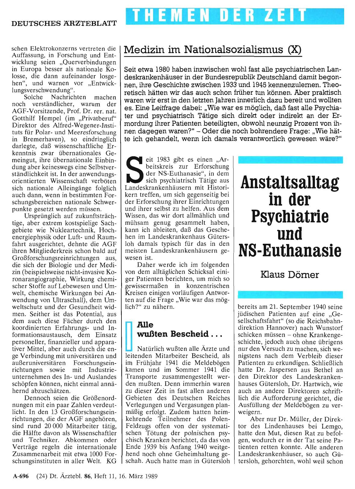 Vorschauseite 1: Anstaltsalltag in der Psychiatrie und NS-Euthanasie