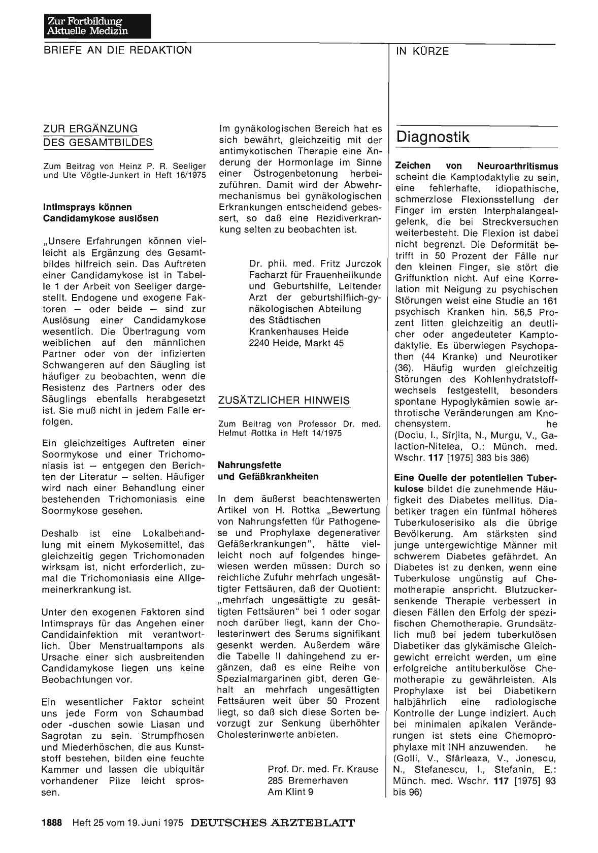Vorschauseite 1: ZUSÄTZLICHER HINWEIS: Nahrungsfette und Gefäßkrankheiten