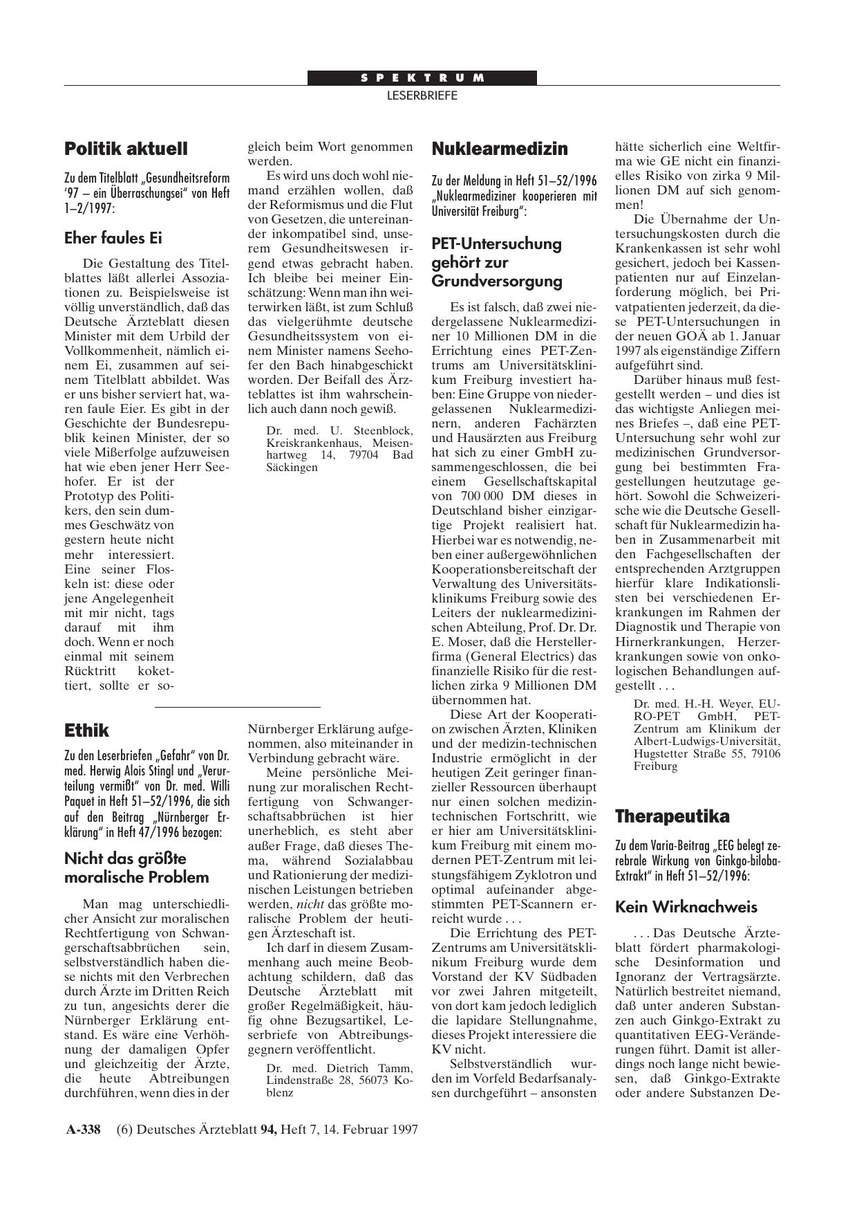 Vorschauseite 1: Therapeutika: Kein Wirknachweis
