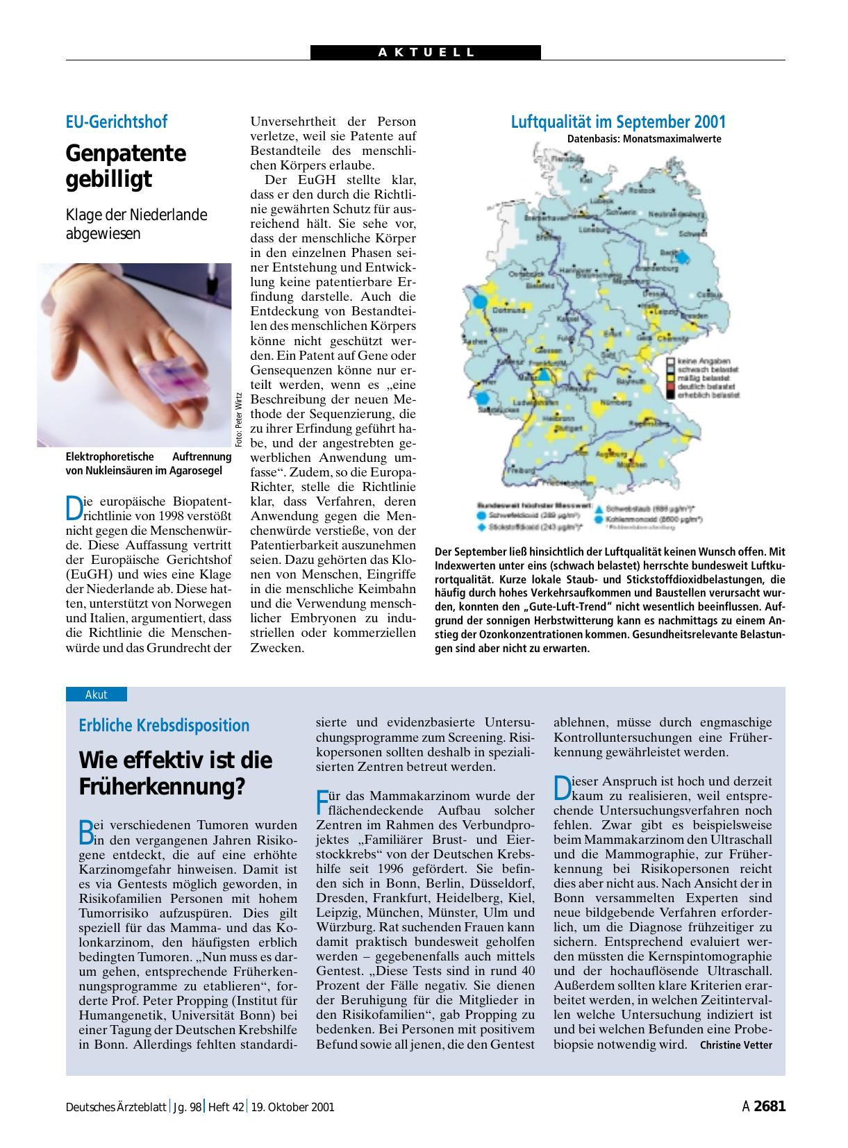 Vorschauseite 1: Erbliche Krebsdisposition: Wie effektiv ist die Früherkennung?