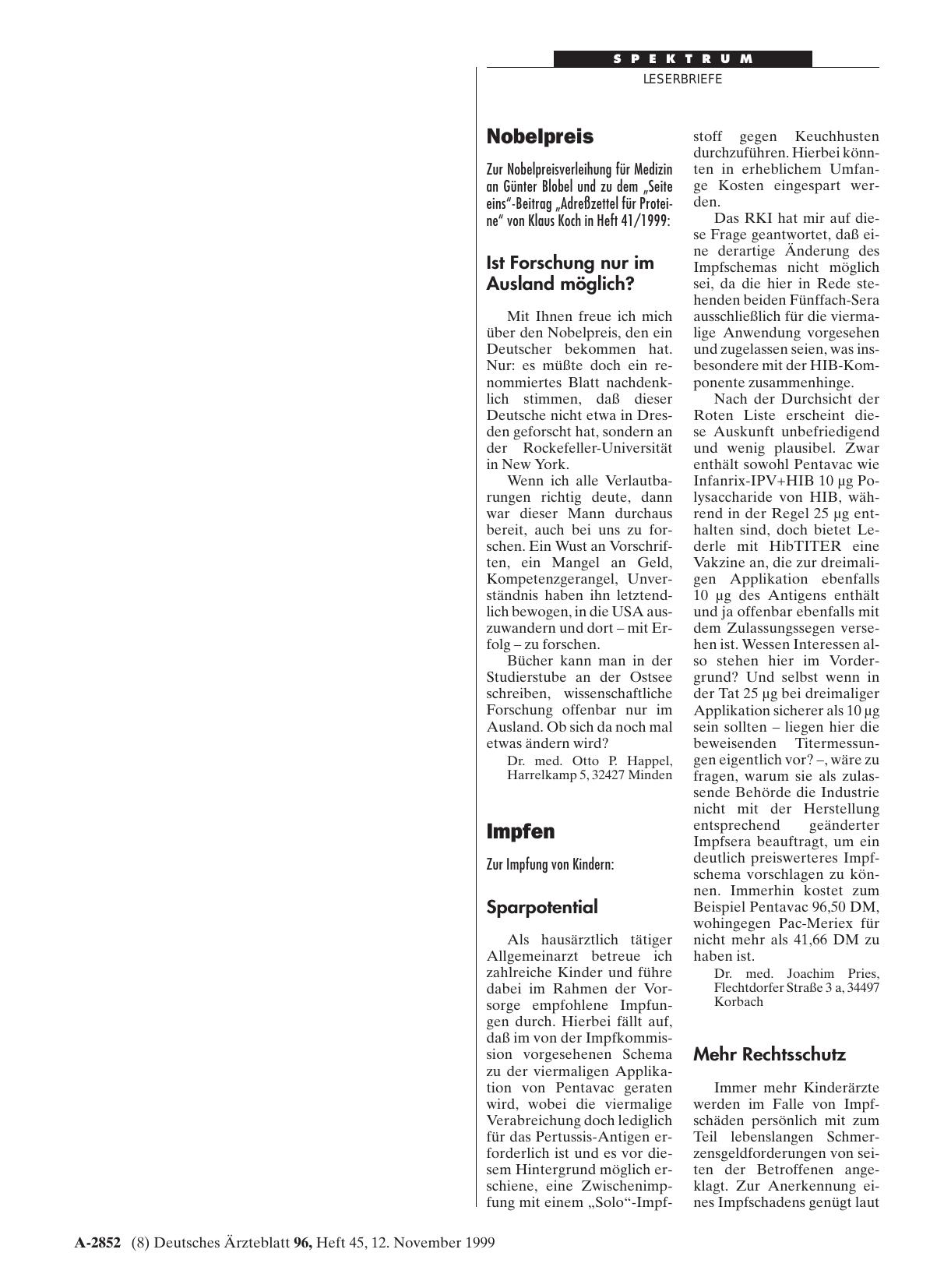 Vorschauseite 1: Impfen: Mehr Rechtsschutz