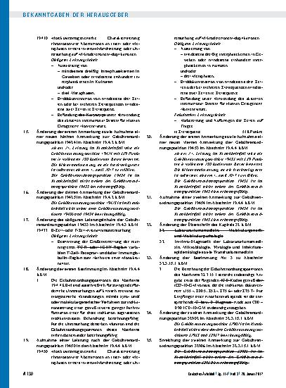 Vorschauseite 2: Beschluss des Bewertungsausschusses nach § 87 Abs. 1 Satz 1 SGB V in seiner 386. Sitzung am 12. Dezember 2016