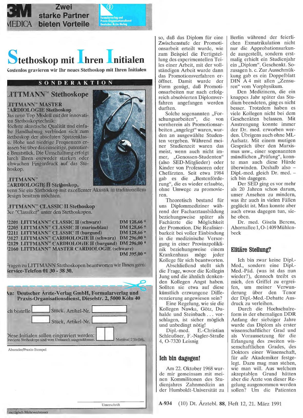 Vorschauseite 1: TITEL: Ich bin dagegen!