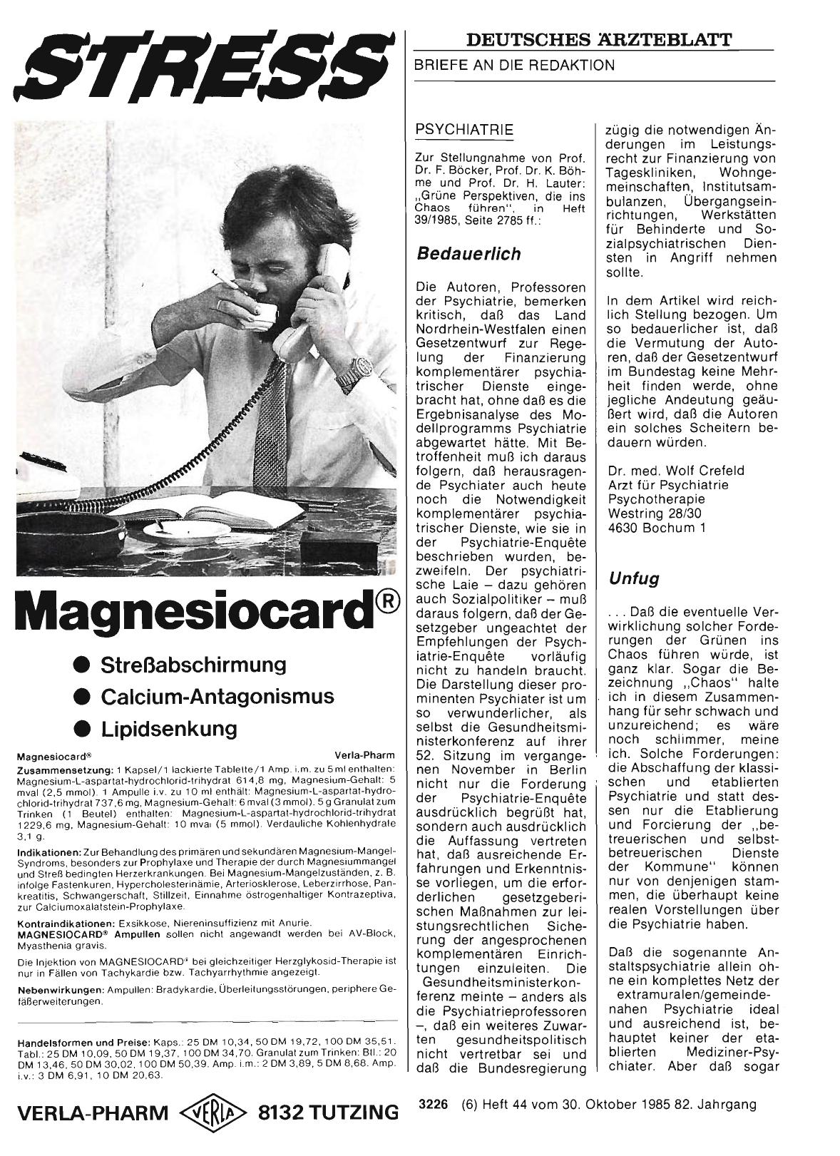 Vorschauseite 1: PSYCHIATRIE: Bedauerlich