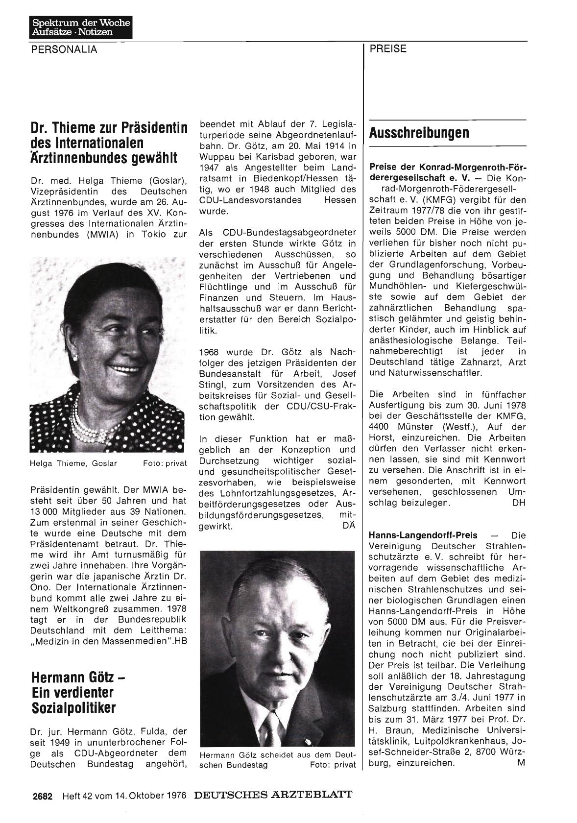Vorschauseite 1: Ausschreibungen